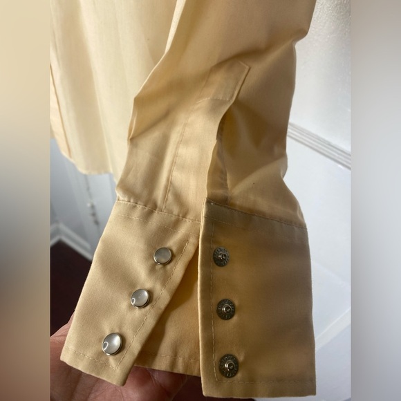 Vintage Men's Champion Western Cream Pearl Snap Button-Up Shirt - Picture 3 of 6